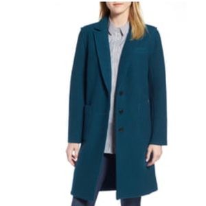 J. Crew Olga Italian Boiled Wool Top Coat